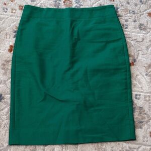 J. Crew hunter green Number.2 pencil skirt Sz.0